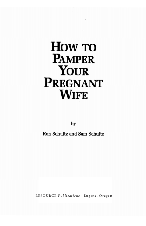 Cover image for book How to Pamper Your Pregnant Wife