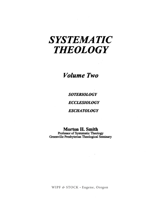 Cover image for book Systematic Theology, Volume Two