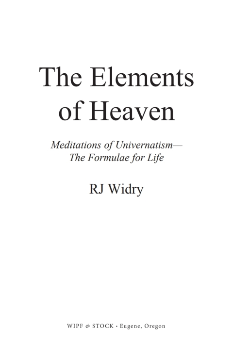 Cover image for book The Elements of Heaven