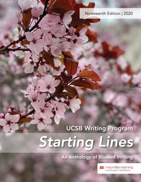 Cover image for book Starting Lines: An Anthology of Student Writing - University of California, Santa Barbara