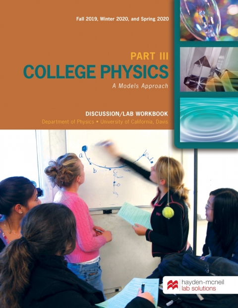 Cover image for book College Physics Part III: A Models Approach