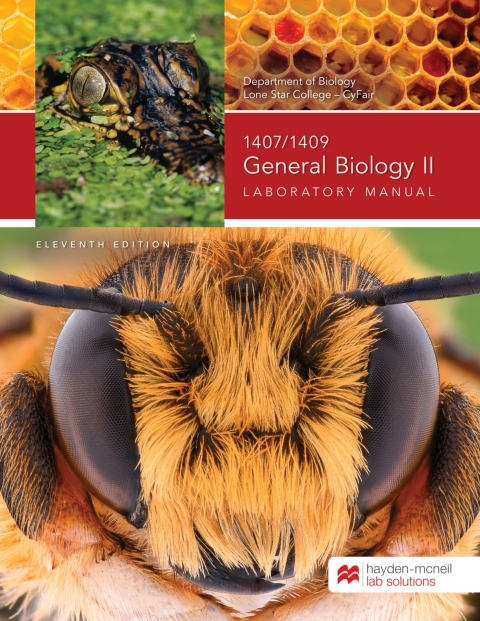 Cover image for book General Biology II Lab Manual - 1407/1409 - Lone Star College - CyFair