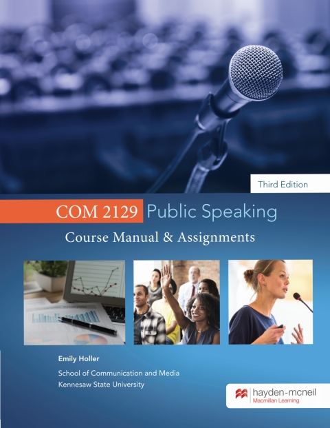 Cover image for book COM 2129 Public Speaking Course Manual & Assignments - Kennesaw State University