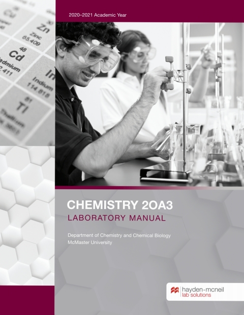 Cover image for book Chemistry 20A3 and 20G3 Laboratory Manual - McMaster University