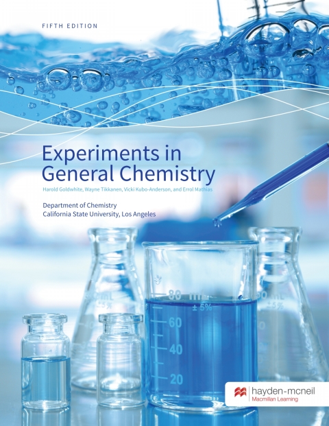 Cover image for book Experiments in General Chemistry - California State University, Los Angeles