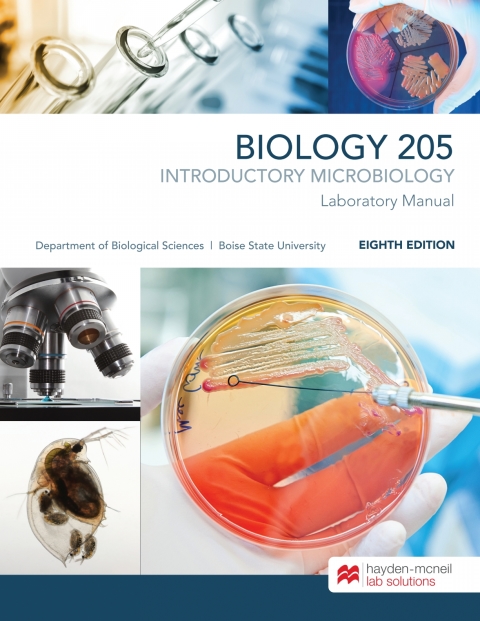 Cover image for book Biology 205: Introductory Microbiology Laboratory Manual - Boise State University