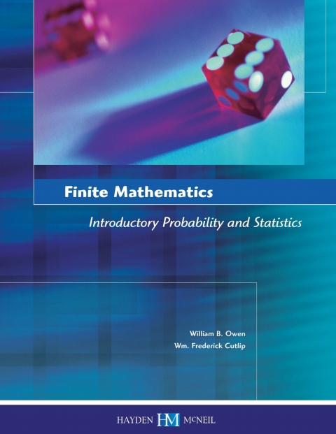 Cover image for book Finite Mathematics: Introductory Probability and Statistics - Central Washington University