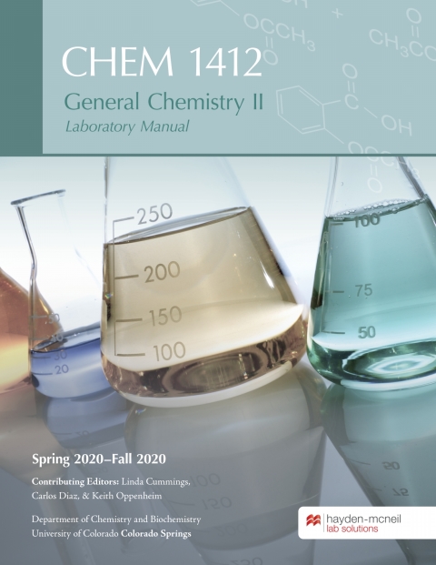 Cover image for book Chem 1412 General Chemistry Lab Manual - University of Colorado Colorado Springs