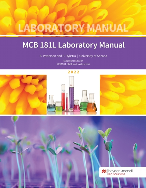 Cover image for book MCB 181L Laboratory Manual, University of Arizona
