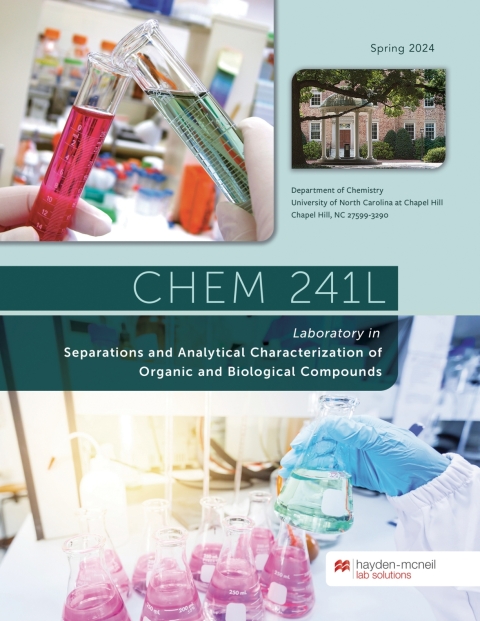 Cover image for book CHEM 241L - Laboratory in Separations and Analytical Characterization of Organic and Biological Compounds