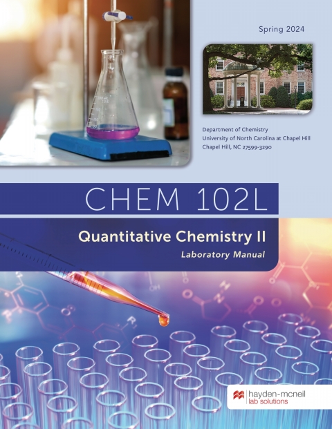Cover image for book CHEM 102L Quantitative Chemistry II Manual - UNC Chapel Hill
