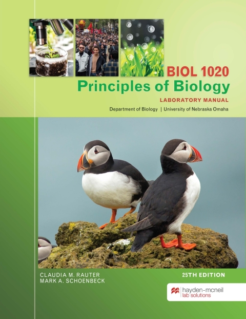 Cover image for book Principles of Biology: BIOL 1020 Laboratory Manual - University of Nebraska at Omaha