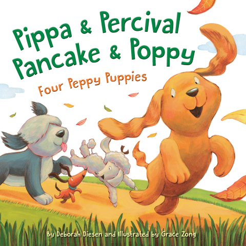 Cover image for book Pippa and Percival, Pancake and Poppy: Four Peppy Puppies