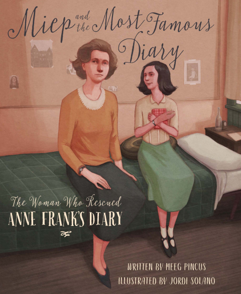 Cover image for book Miep and the Most Famous Diary: The Woman Who Rescued Anne Frank's Diary