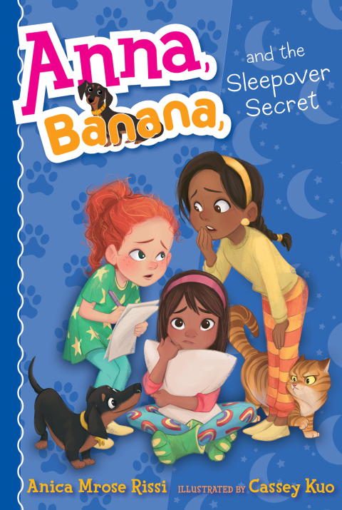 Cover image for book Anna, Banana, and the Sleepover Secret