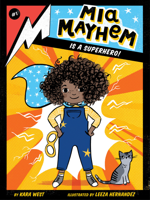 Cover image for book Mia Mayhem Is a Superhero!