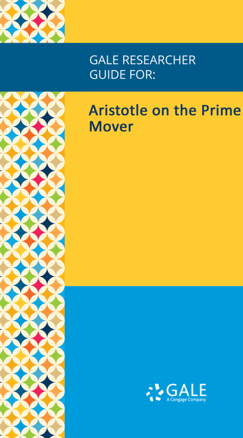 Cover image for book Gale Researcher Guide for: Aristotle on the Prime Mover