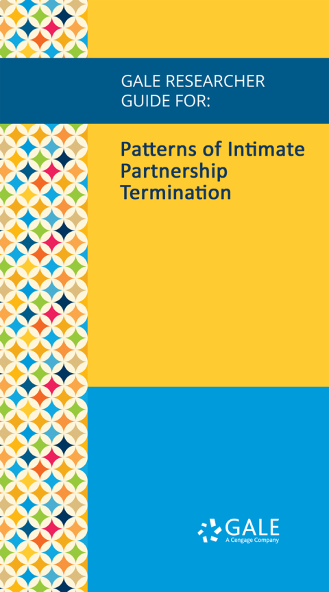 Cover image for book Gale Researcher Guide for: Patterns of Intimate Partnership Termination