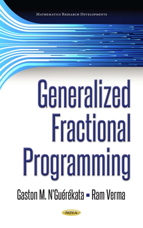 Cover image for book Generalized Fractional Programming