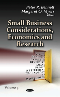 Cover image: Small Business Considerations, Economics and Research. Volume 9 9781536143539