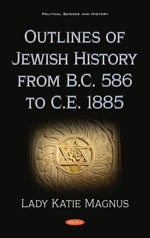 Cover image for book Outlines of Jewish History from B.C. 586 to C.E. 1885