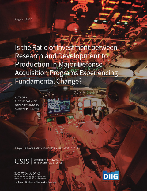 Is the Ratio of Investment between Research and Development to Production in Major Defense Acquisition Programs Experiencing Fundamental Change? 