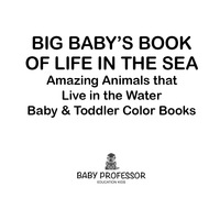 صورة الغلاف: Big Baby's Book of Life in the Sea: Amazing Animals that Live in the Water - Baby & Toddler Color Books 9781683266723