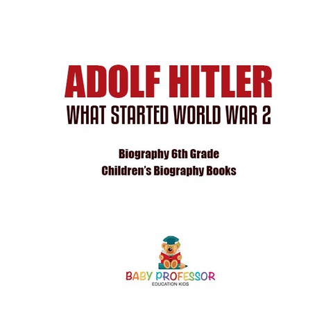 Cover image for book Adolf Hitler - What Started World War 2 - Biography 6th Grade | Children's Biography Books