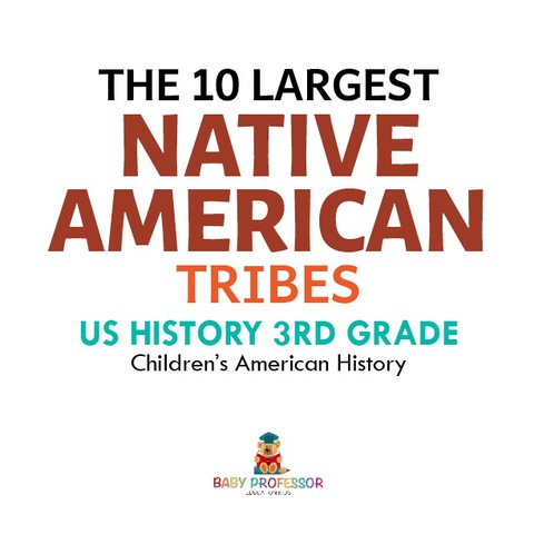 Cover image for book The 10 Largest Native American Tribes - US History 3rd Grade | Children's American History