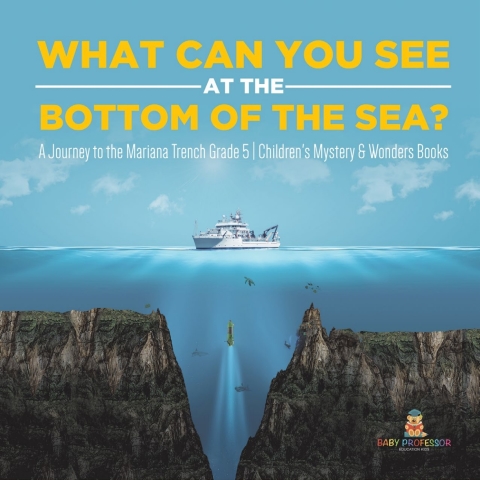 Cover image for book What Can You See in the Bottom of the Sea? A Journey to the Mariana Trench Grade 5 | Children's Mystery & Wonders Books