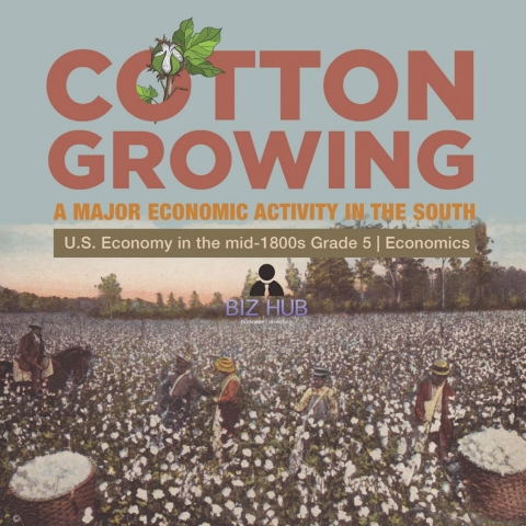 Cover image for book Cotton Growing : A Major Economic Activity in the South | U.S. Economy in the mid-1800s Grade 5 | Economics
