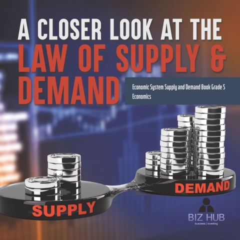 Cover image for book A Closer Look at the Law of Supply & Demand | Economic System Supply and Demand Book Grade 5 | Economics