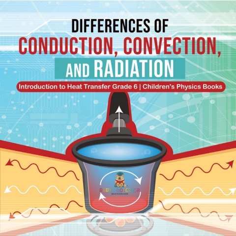 Cover image for book Differences of Conduction, Convection, and Radiation | Introduction to Heat Transfer Grade 6 | Children's Physics Books