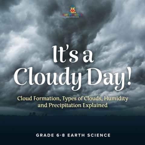 Cover image for book It's a Cloudy Day! Cloud Formation, Types of Clouds, Humidity and Precipitation Explained | Grade 6-8 Earth Science
