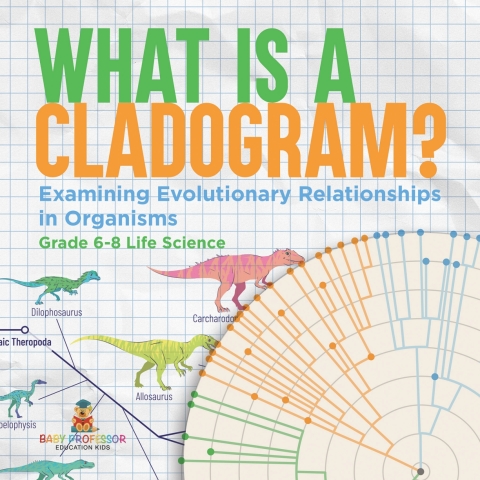 Cover image for book What is a Cladogram? Examining Evolutionary Relationships in Organisms | Grade 6-8 Life Science