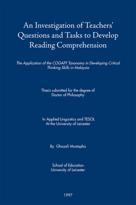 Cover image for book An Investigation of Teachers’ Questions and Tasks to Develop Reading Comprehension