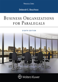 Cover image: Business Organizations for Paralegal 8th edition 9781454896241