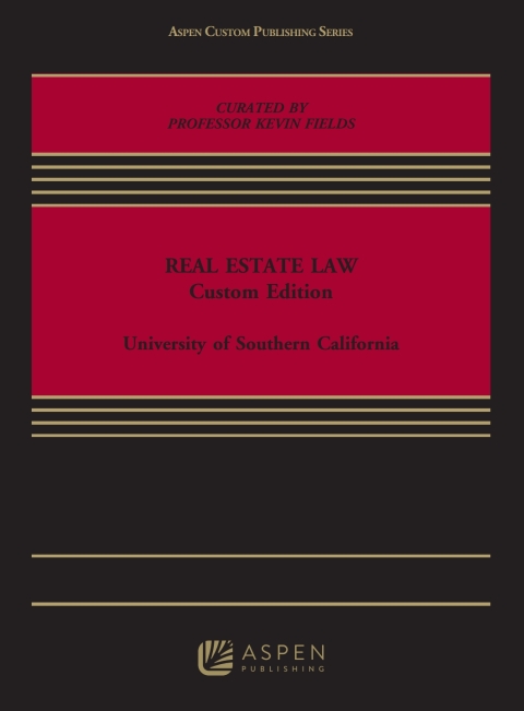 Cover image for book CUSTOM PRINT EBOOK: USC FIELDS RE LAW