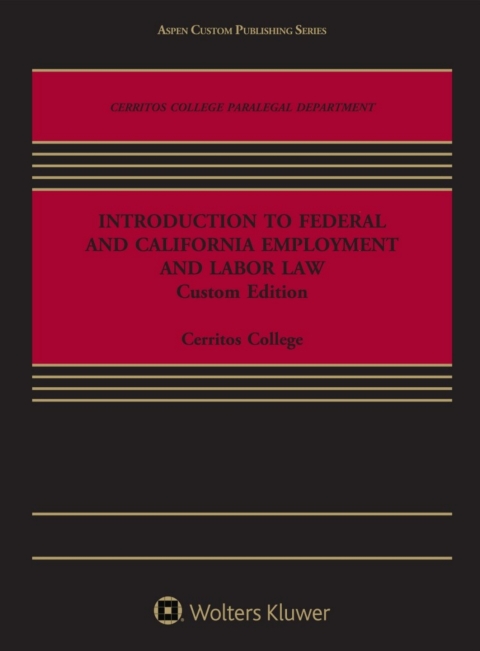 Cover image for book Introduction to Federal and California Employment and Labor Law