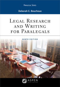 Cover image: Legal Research and Writing for Paralegals 9th edition 9781543801637
