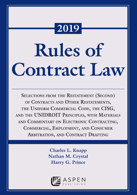 Cover image for book Rules of Contract Law