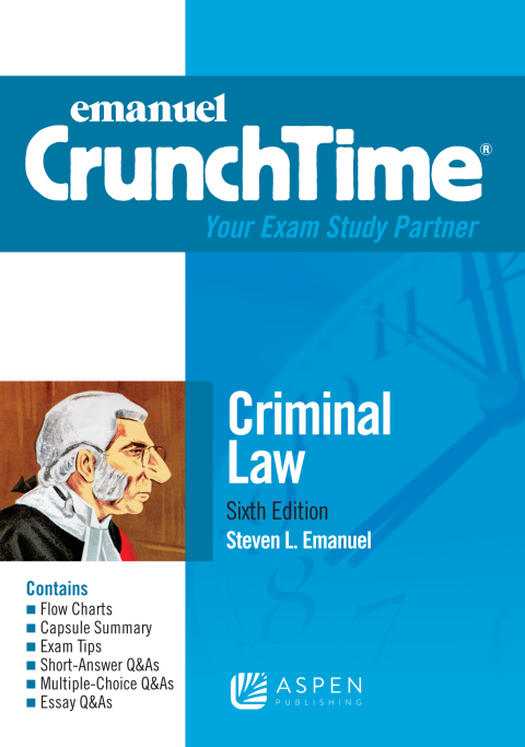 Cover image for book Emanuel CrunchTime for Criminal Law