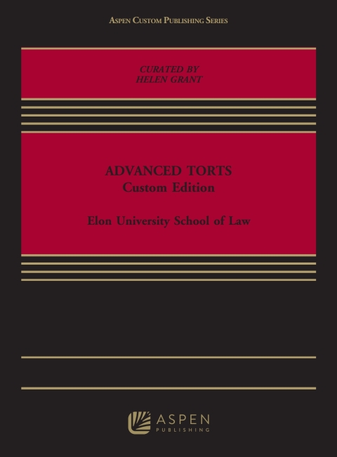 Cover image for book CUSTOM PRINT EBOOK: ELON GRANT ADV TORTS