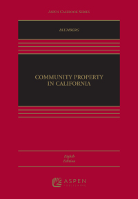 Cover image: Community Property in California 8th edition 9781543804409