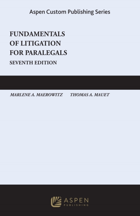 Cover image for book Custom: Fundamentals of Litigation for Paralegals