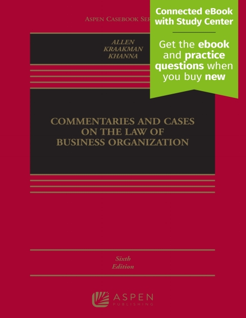 Cover image for book Commentaries and Cases on the Law of Business Organization