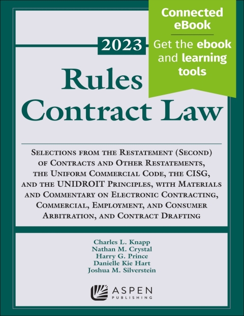 Rules Of Contract Law: 2023 Statutory Supplement