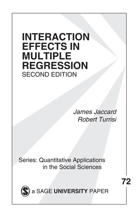 Cover image for book Interaction Effects in Multiple Regression