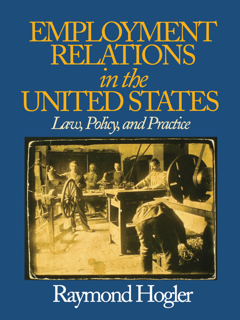 Cover image for book Employment Relations in the United States