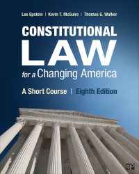 Cover image: Constitutional Law for a Changing America 8th edition 9781544390628